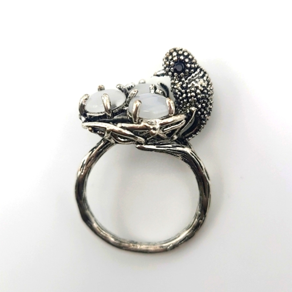 Bird's Nest Ring | Moonstone Ring